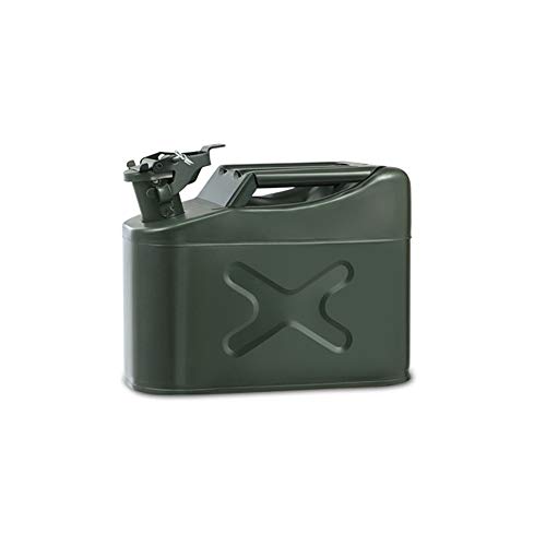 XuQinQin Portable fuel tank, 5L, 10L, 20L American-style cold-rolled plate spare car fuel tank oil drum, suitable for all kinds of vehicles gasoline container (Color : 5L)
