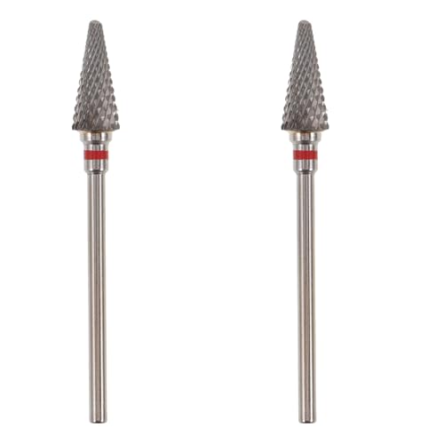 2PCS Puntas de Broca para Uñas de Carburo de Tungsteno miniatura 1