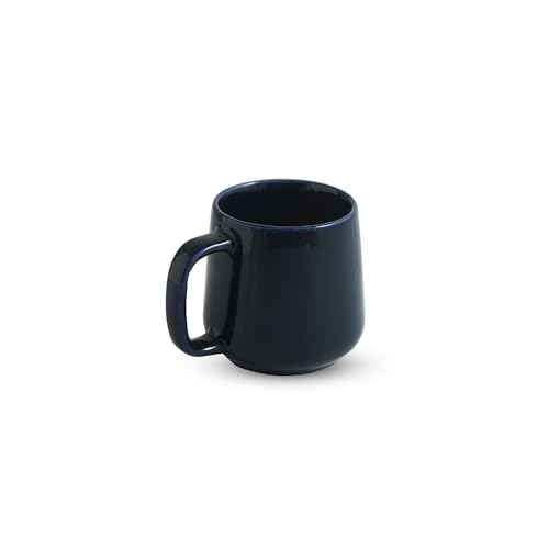 Image of ExclusiveLane 'Mariana Blues' Hand Glazed Ceramic Coffee Mug Ceramic Mugs for Milk Chai Tea Cup (Set of 2, 340 ML, in Gift Box, Microwave Safe, Dishwasher Safe)
