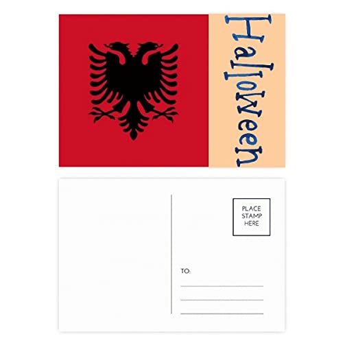 Cartes postales d'Halloween Albanie pour décorer et écrire
