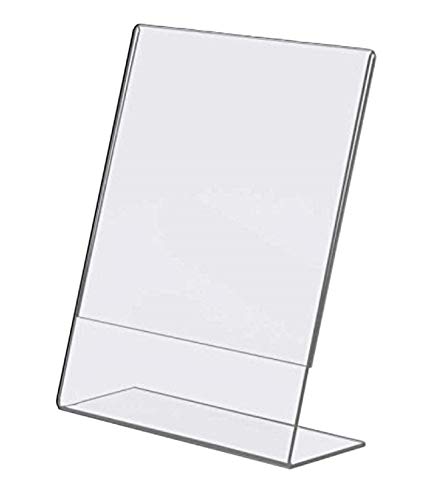 Dazzling Displays Acrylic 8.5 x 11 Slanted Sign Holders