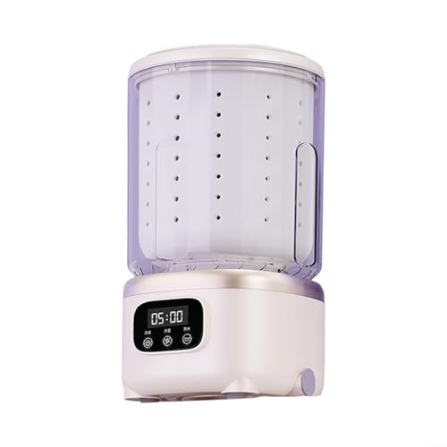 Mini lavadora de 2L automática con batería de 3000 mAh y carga inalámbrica color blanco arroz