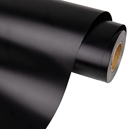 Image of VINYL FROG Black Vinyl Matte Permanent Vinyl 12''x30ft Adhesive VinylRoll PET Backing Self Adhesive Vinyl for Home Decor Birthday Party Mug Gift