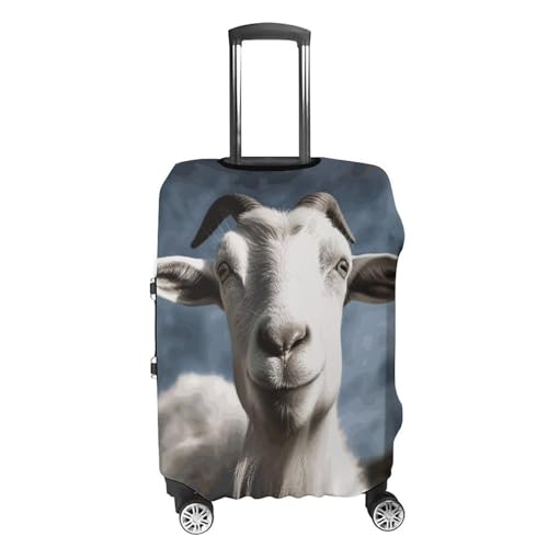 Goat Printed Luggage Cover Protector, Fits 18-32 Inch Luggage4