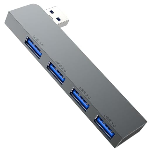 Fidioto USB Hub, 4-Port USB Hub(1 * 3.0 Hub, 3 * 2.0 Hub) USB Splitter USB Expander for Laptop,Windows PC,Mac,Printer,Flash Drive,Mobile HDD, Notebook PC