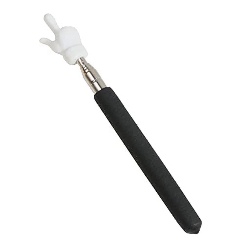 Black Telescopic Teachers Pointer,Metal Hand Retractable Pointer Extended Length,Teaching Pointer Stick for Classroom,Handheld Presenter Whiteboard Pointer Presentation Products (21.6 Inch)