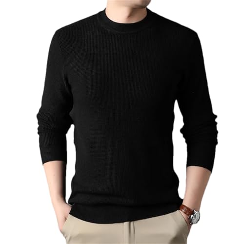 Men'S Autumn and Winter Knitted Sweater O-Neck Long-Sleeved Soft and Comfortable Casual Sweater