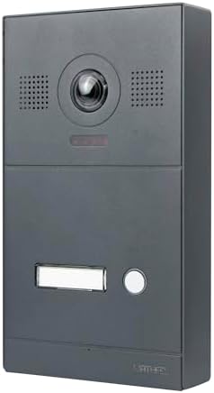 Bild 1 - Mathfel 2-Draht IP Video-Türsprechanlage mit Türöffner – Full-HD Kamera, 7" Monitor & App-Steuerung – Smarte Video-Türklingel mit Gegensprechanlage (Anthrazit, Aufputzbox)