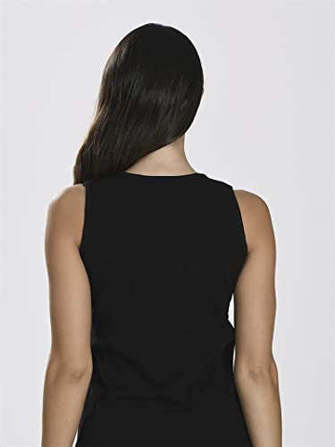 Nbb Womens Sexy Basic 100% Cotton Tank Top Camisole Lingerie With Stretch, Black, Xl #TOP3