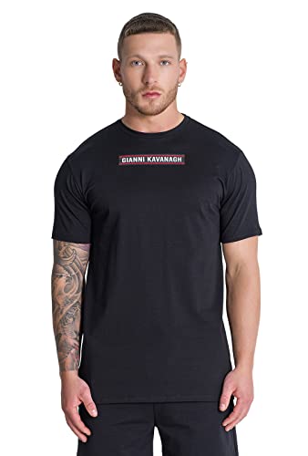 T-Shirt Homme Gianni Kavanagh Noir Anti-Déformation Heat Tee Coupe Athlétique