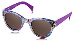 07 Round Cat Eye + Purple Legs + Tropical Flower Print