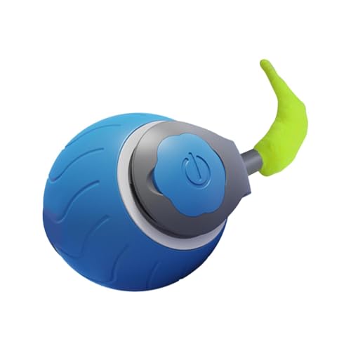 Nishiyuenyi Bola automática para entretenimento de gatos e gatinhos, Azul