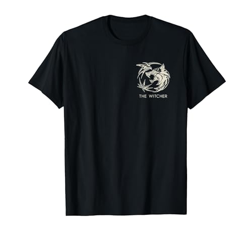 Image of The Witcher Bones Crest Front Back Officially Licensed T-Shirt, Men, Black, 3X-Large