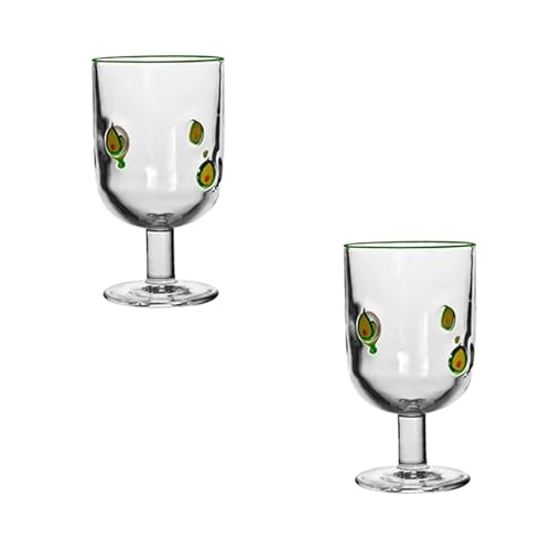 Obotsnoi Vasos de vidrio con temática cítrica de 360 ml con obras de arte de limón brillante, recipientes reutilizables para bebidas para comedor, decoración de entretenimiento, vasos decorativos de