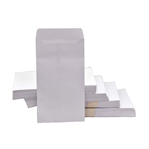 Image of Cubic 10.5 inch x 4.5 inch White Cheque Envelopes - Pack of 200, Secure & Durable Envelopes for Bank Cheques, Documents & Business Use