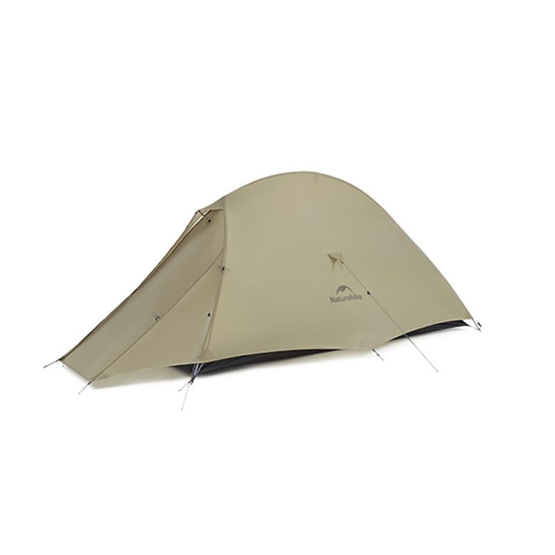 Naturehike 2024 Cloud up Pro Tent, Upgrade Ultralight Tents,1.23kg/2.7lbs,Double 1 Person Tent,for Cycle Camping,Backpacking,Hiking,Self-Standing, Construction,Easy Set up (Khaki)