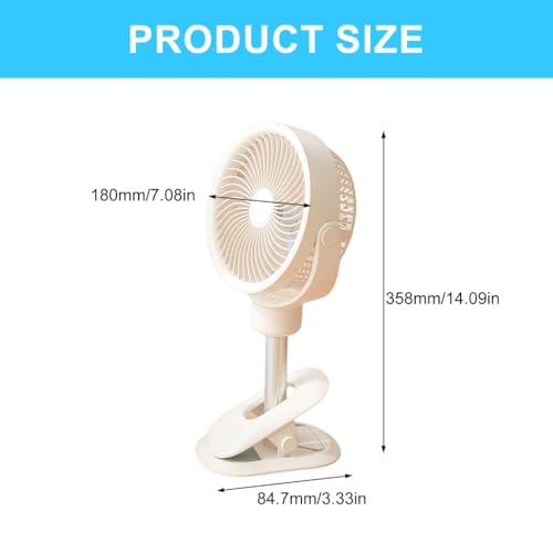 Ventilateur de bureau oscillant parfait pour maison et voyages