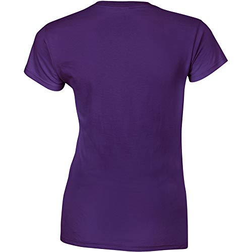 Junior Girls Softstyle t-Shirt. (Purple) (Small)2