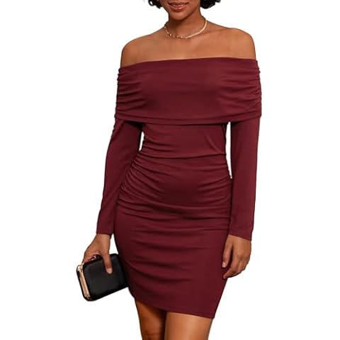 GRACE KARIN Elegant Off Shoulder Cocktail Dress Cover