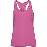 Elongated edge on the back NIKE W Nk Run Tank Camiseta sin Mangas, Mujer, Magic Flamingo/Magic Flamingo/(Reflective silv), XL