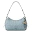 Gold-tone Hardware/Leather/Chambray