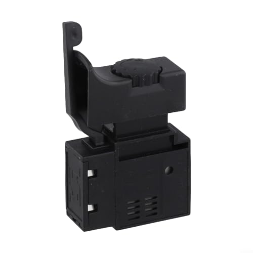 Interruptor de botón de disparo de bloqueo para taladros eléctricos negro 6a 250v para spst tipo perilla de control pieza de repuesto para herramientas eléctricas fácil montaje hardware artículo