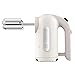Produktbild Dualit Handrührer - Canvas Weiß, 400W, 4 Stufen, Einziehbares Kabel - Rührgerät Küche Ideal zum Backen mit Rührbesen, Knethaken & Schneebesen Aufsatz - Teig Mixer für Kuchen, Brot, Eischnee