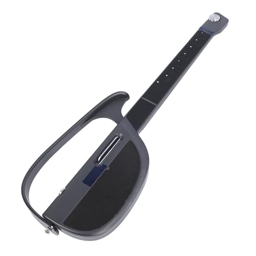 Stringless Smart Guitar, Foldable Automatic Accompaniment Guitar, Travel Backing Guitarra with Real Time Chord Accompaniment, Storage Bag (Black Grey)