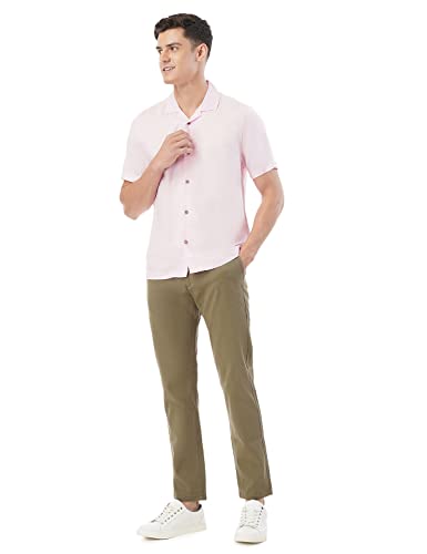 Image of FYLTR Men's Solid Slim Fit 100% Cotton Casual Shirt with Button Down Collar & Full Sleeves