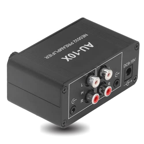 Headphone Amplifier, 20Db Stereo Sound Signal Phono Preamplifier With 3.5Mm Headphone Rca Input Output Portable Hifi Headphone Amp For Phones, Tvs, Mp3 Players #TOP24