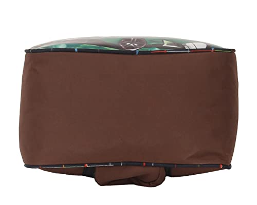 Image of STRONG LIFE Polyester Tiffin Picnic Work School Office Lunch Bag for Kids with Bottle Holder (Brown)