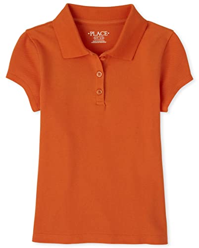 Image of The Children's Place baby-girls And Toddler Short Sleeve Ruffle Pique Polo