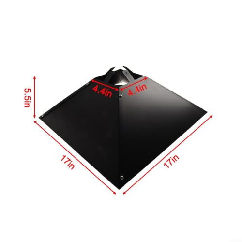 Deflector de metal para cuidar su comedero de pájaros exterior 5