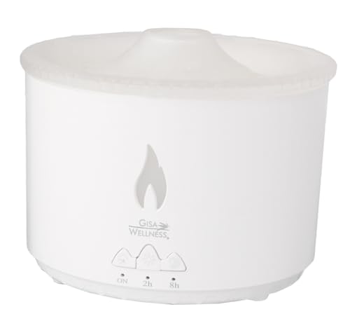 Gisa Wellness - AROMAPOP - Diffusore di Aromi ad Ultrasuoni - 300ml - Con Anelli Aromaterapici - Per Aromaterapia e Cromoterapia - Ideale per Soggiorni o Uffici
