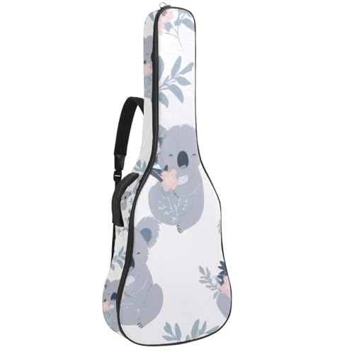 Housse guitare 109 cm motif koala multicolore pour cours de musique et déplacements