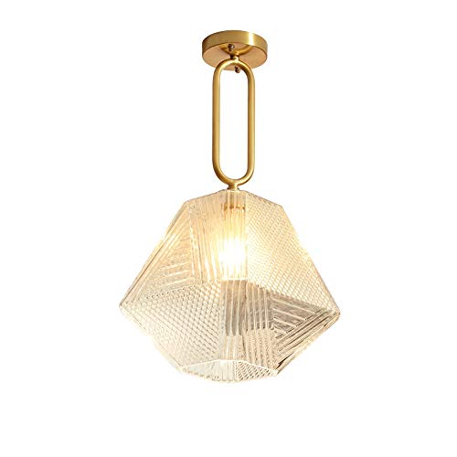Suspension bar et café avec ce lustre LED doré moderne
