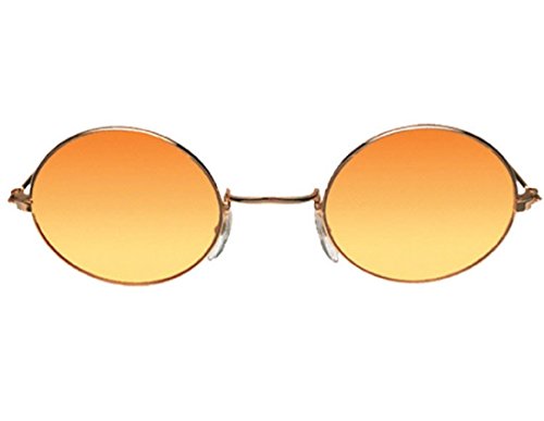 Morris Costumes Glasses John Gold Orange Yello