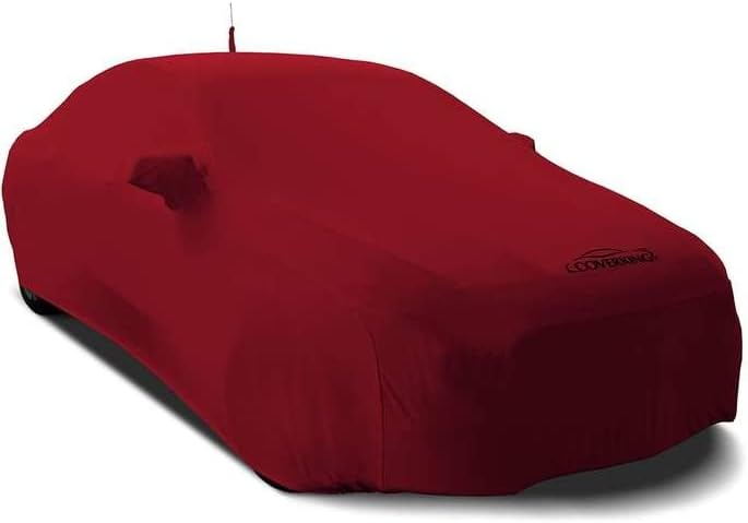 Coverking Custom Fit Exterior Car Cover Designed for Select Lexus LC500 Model Vehicles: Satin Stretch Fabric, Black Sides with Gray Center