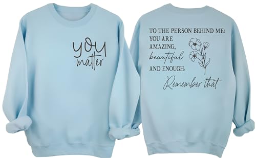 You Are Enough Hoodie Christian Sweatshirts for Women Christian Hoodies Men Funny Dear Person Behind Me Shirt