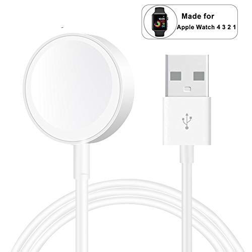 Compatible with Apple Watch iwatch Charger Magnetic Wireless Charger Pad Charging Cable Cord Compatible with for Apple Watch iwatch 38 mm 40mm 42 mm 44mm Series 1 2 3 4