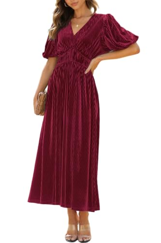 Image of Maxigerui Women's Velvet Maxi Dress Formal Dresses for Wedding Guest Dress