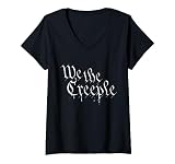 We The Creeple Funny espeluznante espeluznante Halloween Goth Girl Power Camiseta Cuello V