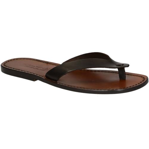 Sandalias de cuero hechas a mano Gianluca, el calzado masculino ideal para este verano