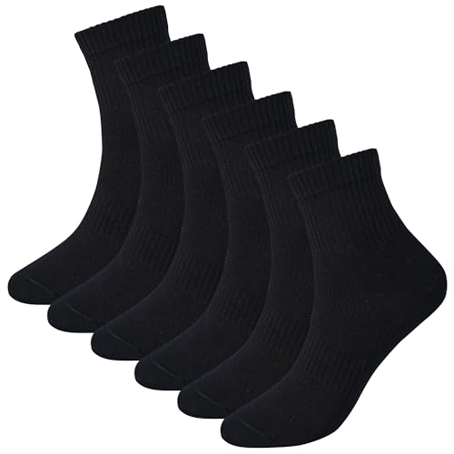 Image of Womens Anti Odor Blister Proof Seamless Cotton Moisture Wicking Sports Ankle /Crew Dress Socks,Size 6-10