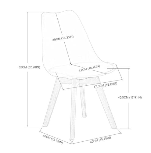 Image of Set of 4 Modern Style Mid Century Modern Dinning Room Cafe Hotel Office Wooden Legs Chair (Grey Full Fabric)