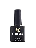 Bluesky żelowy lakier do paznokci i żelowa powłoka wykończeniowa, zanurz w zestawie lakierów do paznokci UV LED, trwałe wykończenie o wysokiej trwałości, 2 x 10 ml butelek