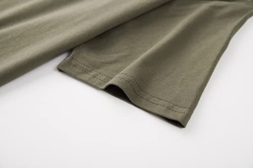 Image of KLIEGOU Men's 100% Cotton Longline T-Shirt, Pre-Shrunk Soft