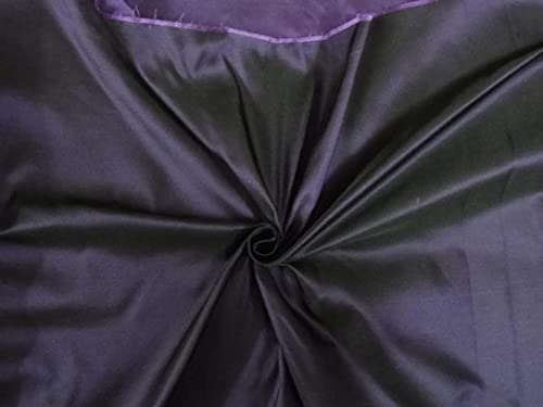 Soie hollandaise violette tissu 100 % soie noire 147 cm pour couture de luxe