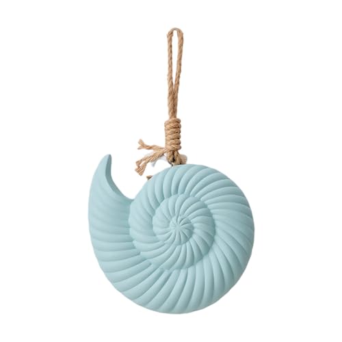 VIOPDER Mediterranean Wall Decor Pendant Wood Shell Starfish Wall Hanging Ornaments Room Ocean Beach