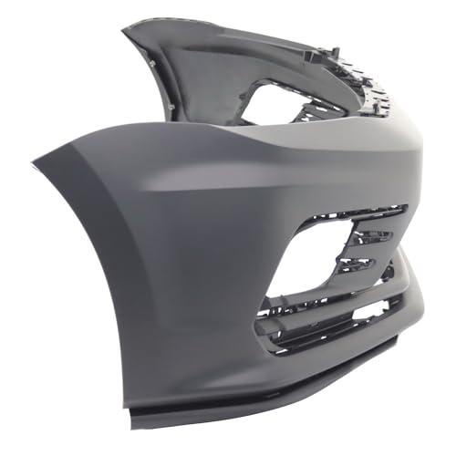 Image of FitParts Compatible with Volkswagen Jetta 2016-2018 Front Bumper Cover | Primed, Without Parking Sensor Holes, Sedan, Ready to Paint, OEM 5C6807217ALGRU, VW1000242